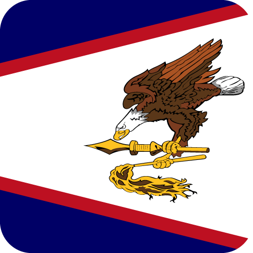 American Samoa - Button