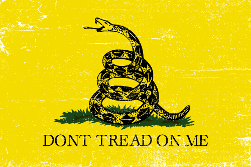 Gadsden Flag - Grunge