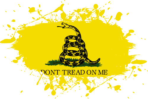 Gadsden Flag - Ink Splat