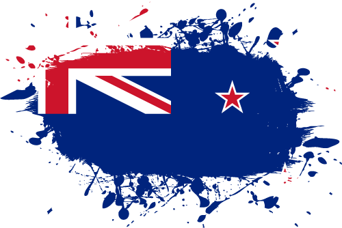 New Zealand - Ink Splat