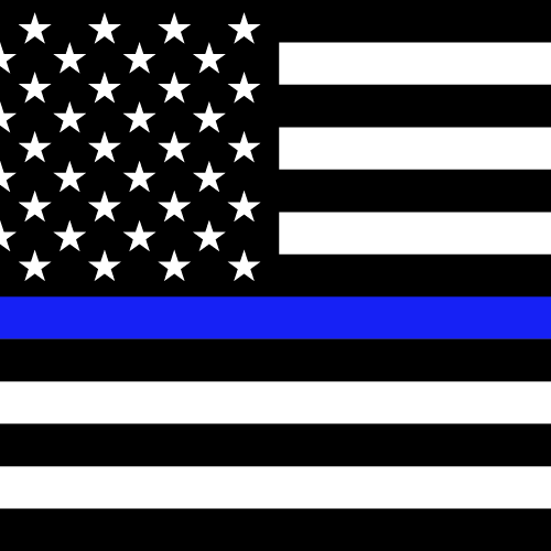 Thin Blue Line - Square
