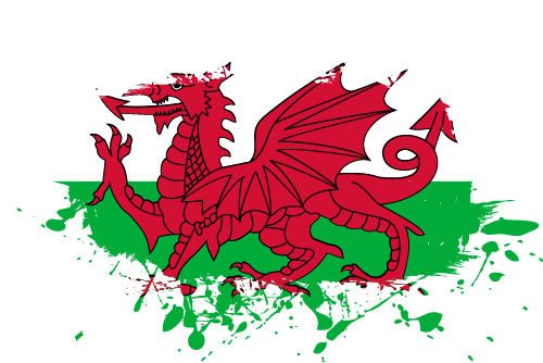 Wales - Ink Splat
