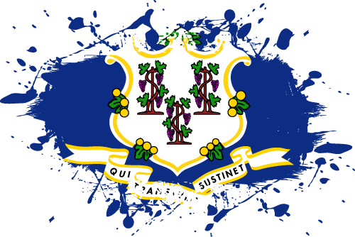 Connecticut - Ink Splat
