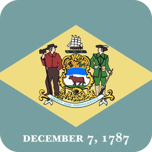 Delaware - Button