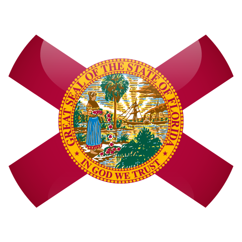 Printable State Flag of Florida - Sphere | Vector Country Flags of the ...