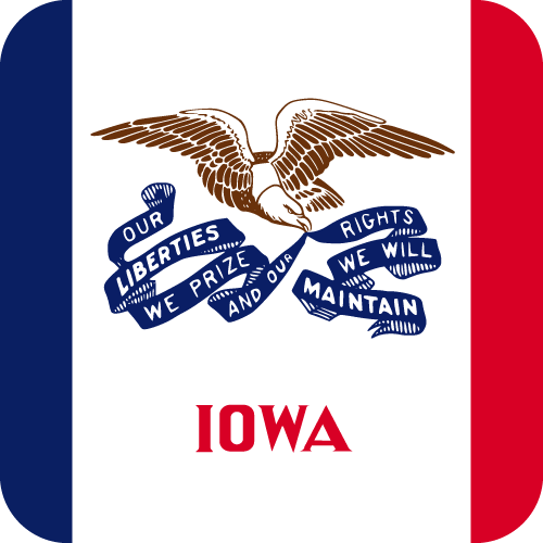 Iowa - Button