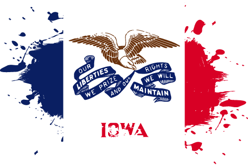 Iowa - Ink Splat