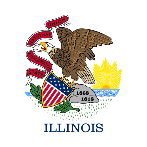 Illinois - Button