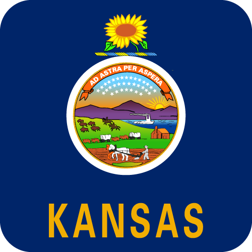 Kansas - Button