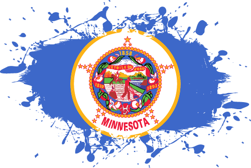 Minnesota - Ink Splat