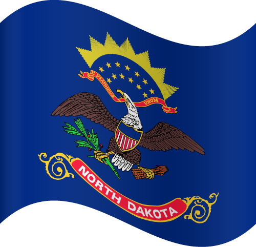 North Dakota - Waving