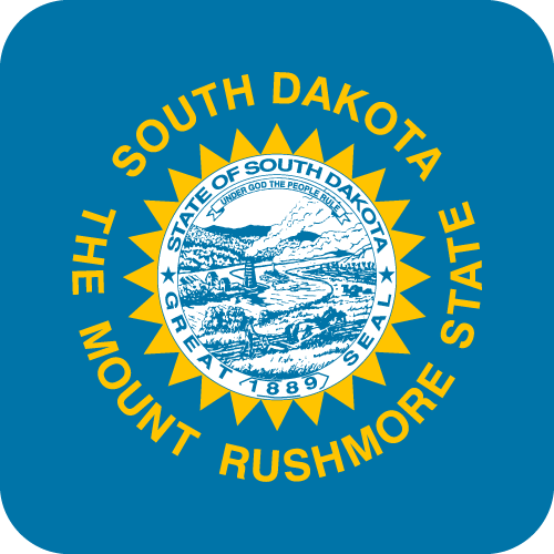 South Dakota - Button
