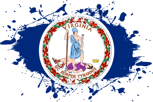 Virginia - Ink Splat