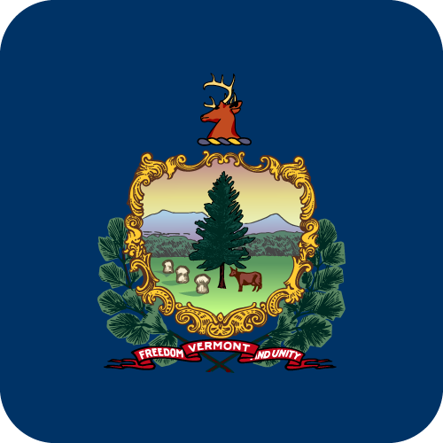 Vermont - Button