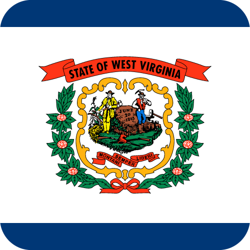 West Virginia - Button